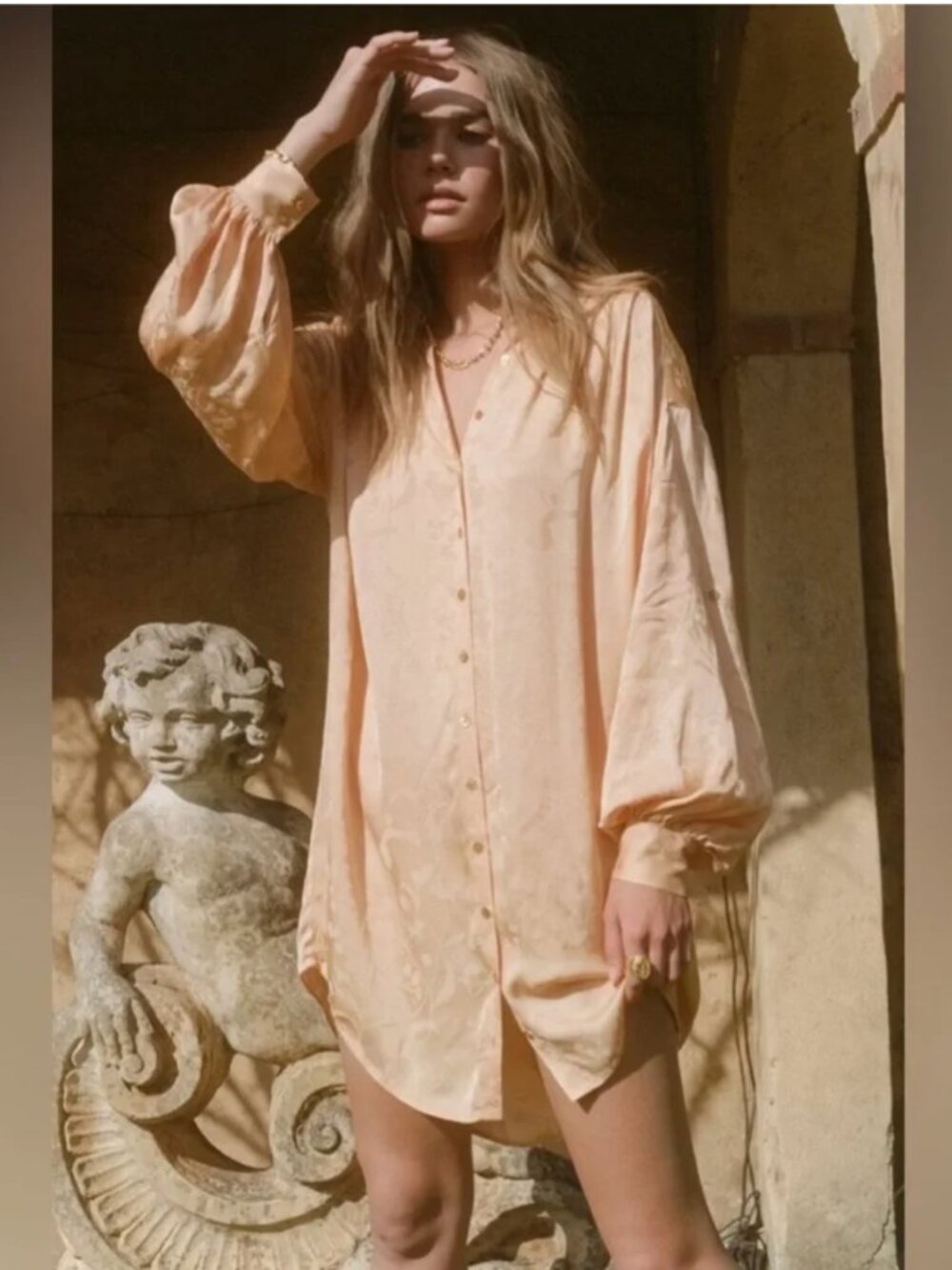 Spell & The Gypsy Collective Verona Shirt Dress – Lemon Butter – Small – NWT